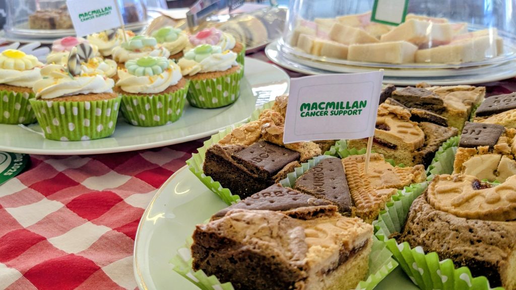 Selection of cakes for Macmillan coffee morning